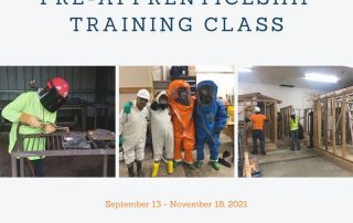 Fall 2021 Pre-Apprenticeship Class